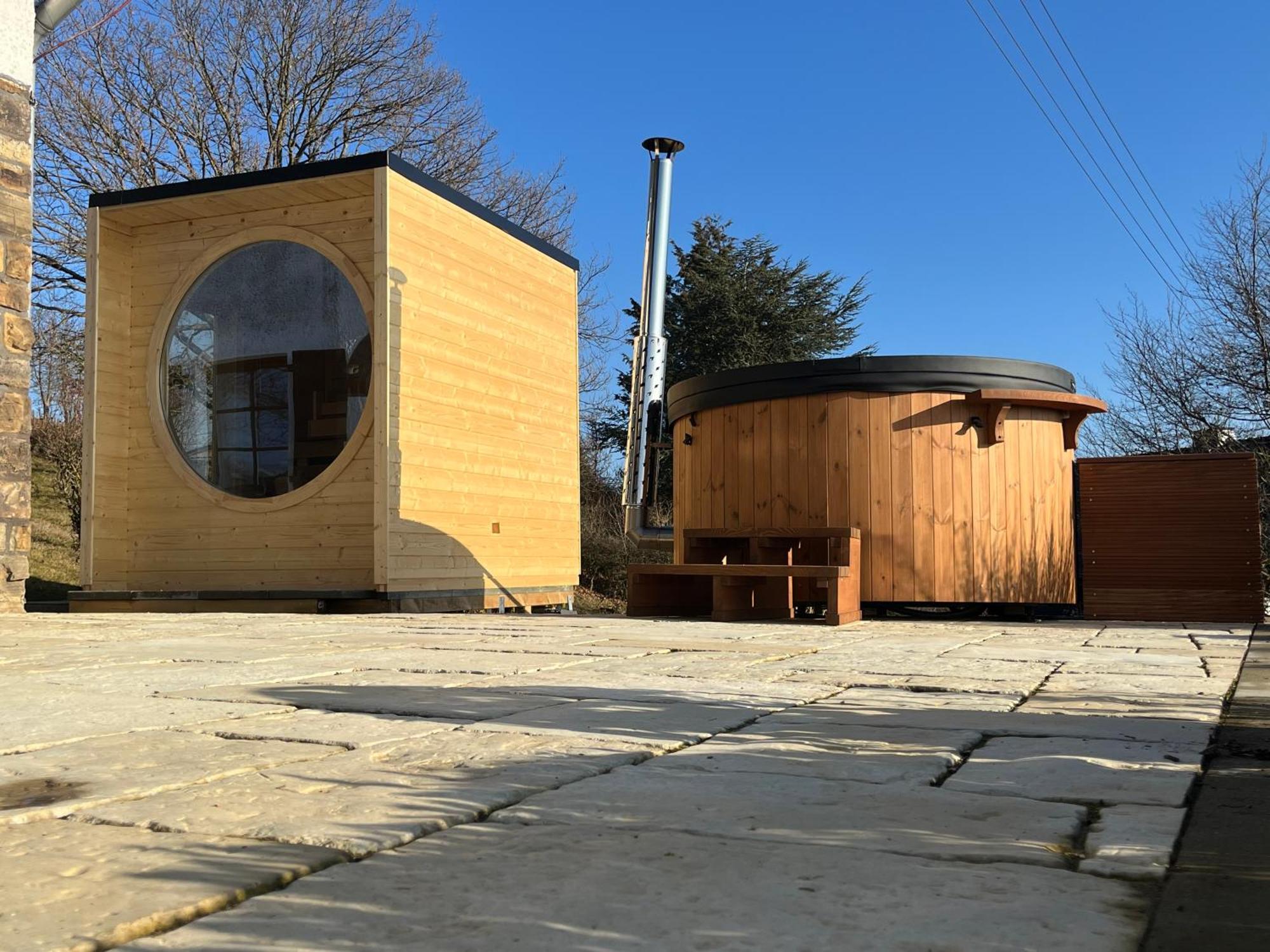 Eifel Landhaus Panoramablick Unter Der Burg Olbrueck Mit Sauna Hottub Grosser Terrasse Und Garten Ideal Fuer Familien Niederdürenbach Exterior foto