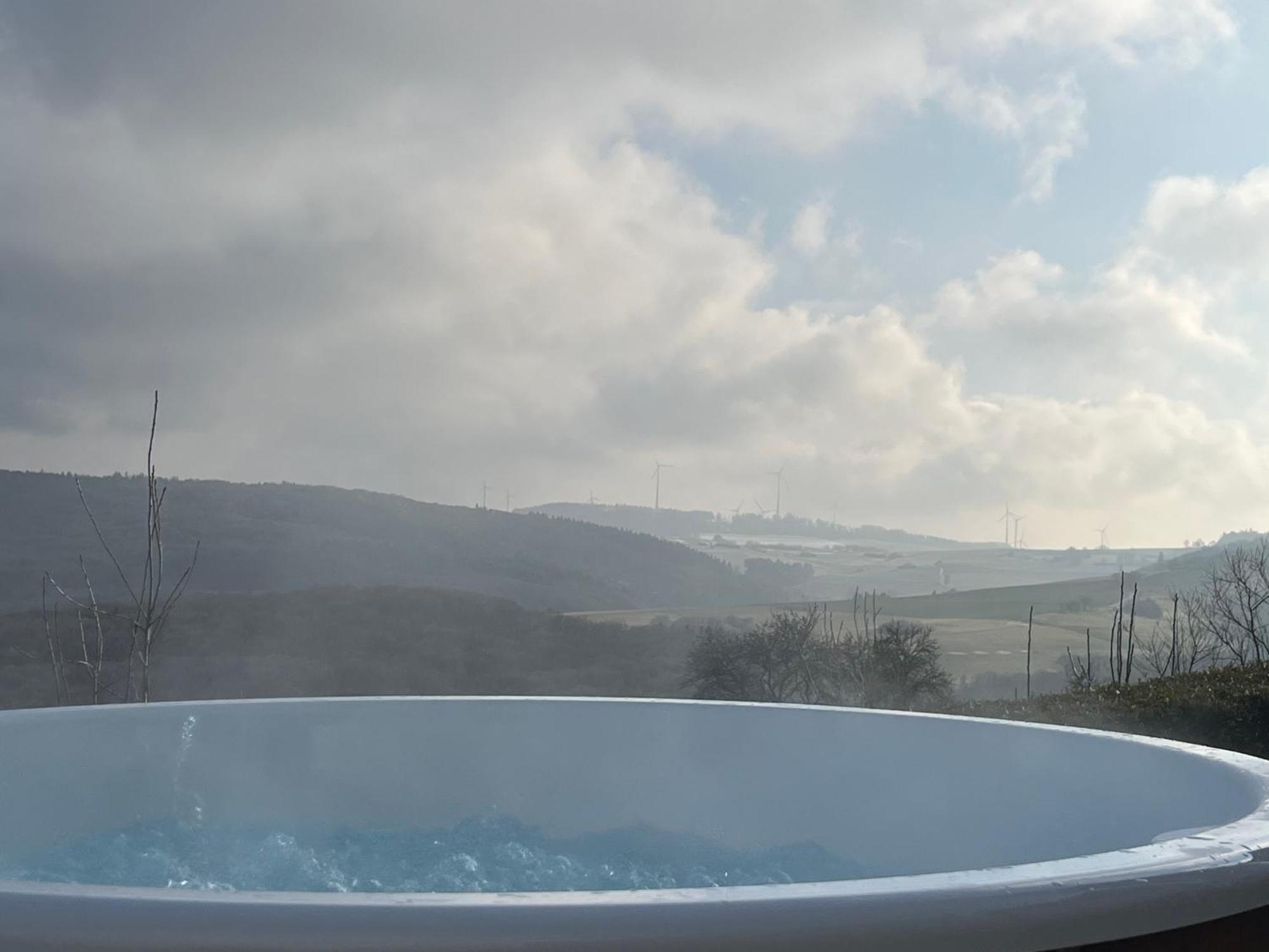 Eifel Landhaus Panoramablick Unter Der Burg Olbrueck Mit Sauna Hottub Grosser Terrasse Und Garten Ideal Fuer Familien Niederdürenbach Exterior foto